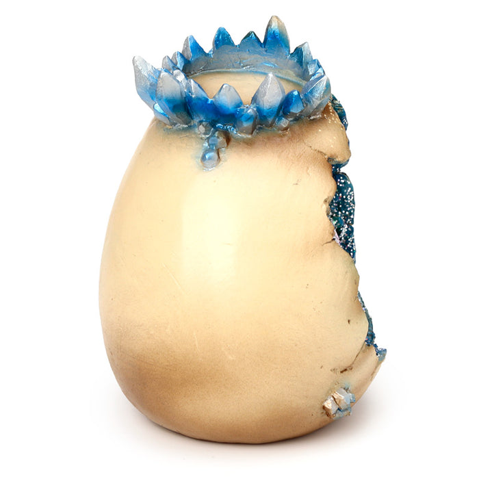 Elements Baby Dragon Crystal Egg Cave Tea Light Holder