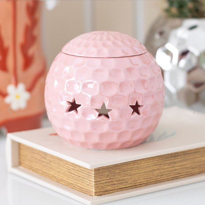 Pink Disco Ball Shaped Oil Burner
