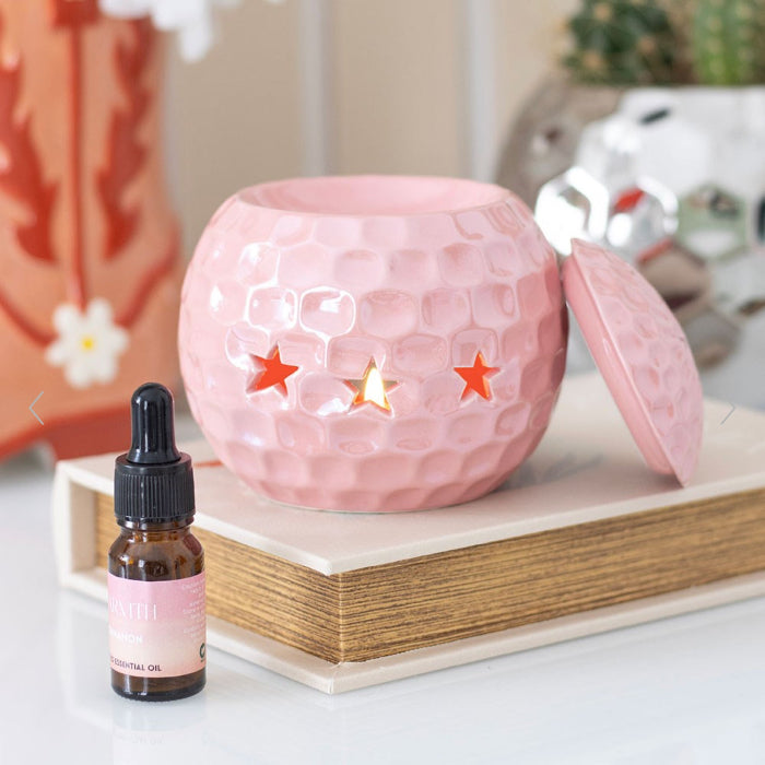 Pink Disco Ball Shaped Oil Burner