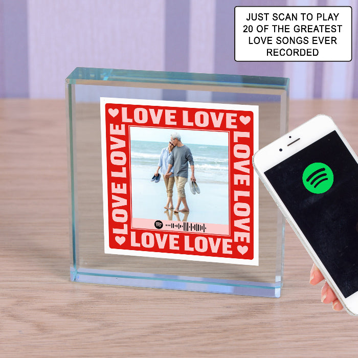 Music Love Songs Photo Gift Plaque - Spotify