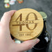Personalised Birthday Bamboo Bottle Opener Coaster