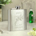 Personalised Birthday Floral Hip Flask