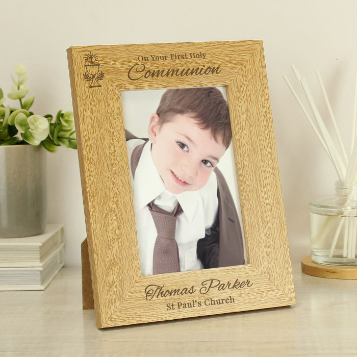 Engraved Holy Communion Photo Frame - 6x4