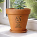 Personalised 65th Birthday Terracotta Plant Pot