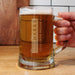 Engraved Free Text Pint Stern Tankard Glass