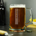 Engraved Free Text Pint Stern Tankard Glass