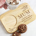 Personalised Floral Wooden Tea & Biscuit Board