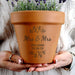 Personalised Mrs & Mrs Terracotta Plant Pot - Wedding Gift