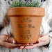 Personalised Mr & Mrs Wedding Terracotta Plant Pot