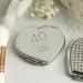 Engraved Birthday Age Diamante Heart Compact Mirror