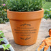Engraved Terracotta Plant Pot