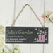 Personalised Floral Welly Garden Slate Sign