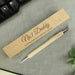 Personalised Any Message Wooden Pen & Box: Engraved Gift