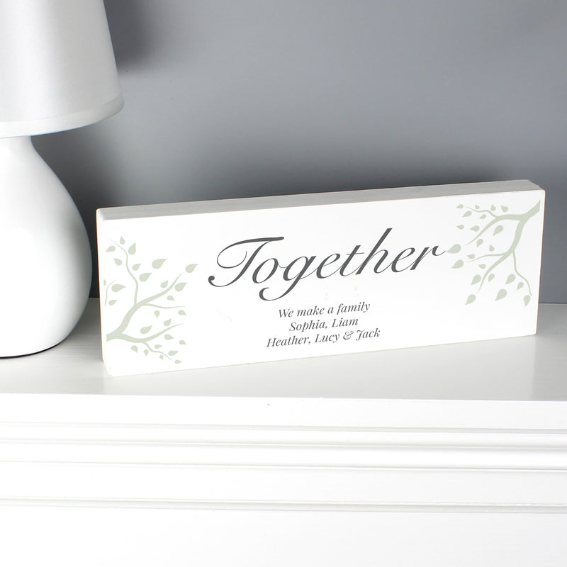 Personalised Branches Wooden Mantel Decoration Sign