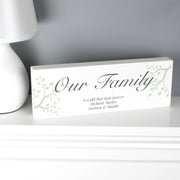Personalised Branches Wooden Mantel Decoration Sign