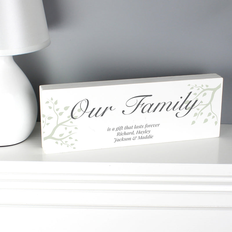 Personalised Branches Wooden Mantel Decoration Sign