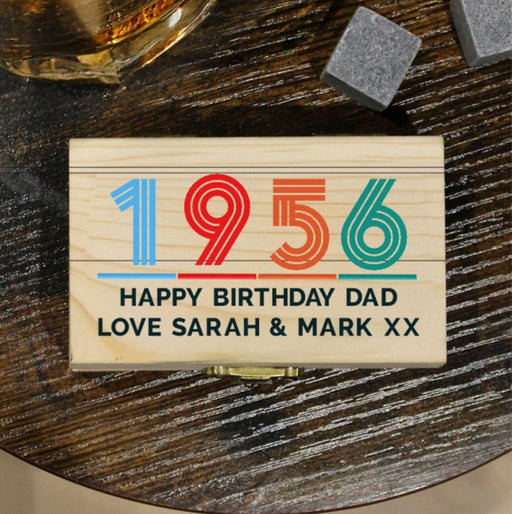 Personalised 70th Birthday Whisky Stones - Year