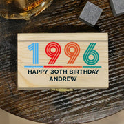 Personalised 30th Birthday Whisky Stones - Year