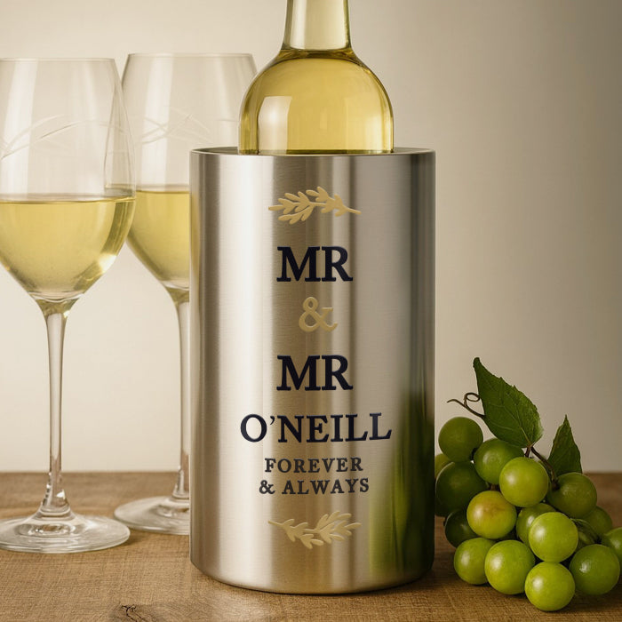 Mr & Mr Wine Cooler - Personalised