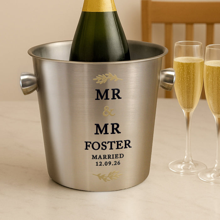 Mr & Mr Ice Bucket - Personalised