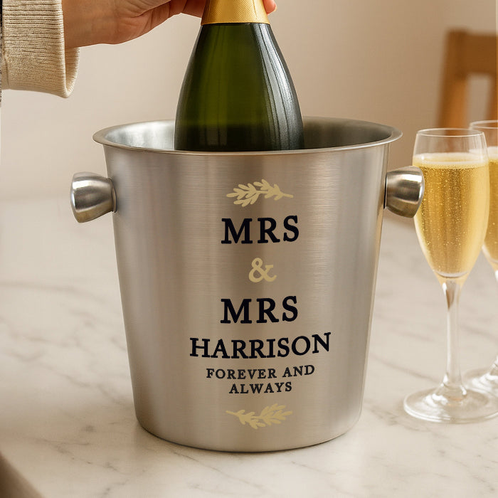 Mrs & Mrs Ice Bucket - Personalised