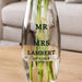 Mr & Mrs Wedding Glass Vase - Personalised