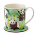 Panda Porcelain Mug & Coaster Set