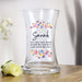 Personalised Bright Floral Step Mum Vase - Any Text