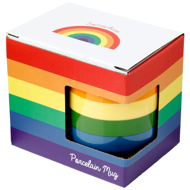 Rainbow Flag Porcelain Mug