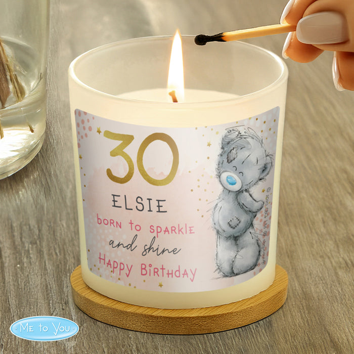 Personalised Me To You Birthday Scented Jar Candle