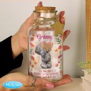 Personalised Me to You Flowery LED Light Up Jar - Mother’s Day Gift