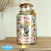 Personalised Me to You Flowery LED Light Up Jar - Mother’s Day Gift