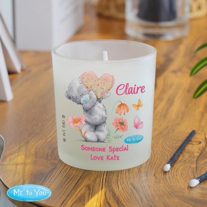 Personalised Me to You Flowery Jar Candle - Mother’s Day Gift