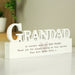 Personalised Heart Wooden Grandad Ornament