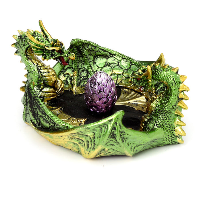 Dark Legends Earth Dragon Egg Ashcatcher Incense Burner
