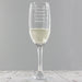 Personalised Prosecco Flute Glass - Any Message