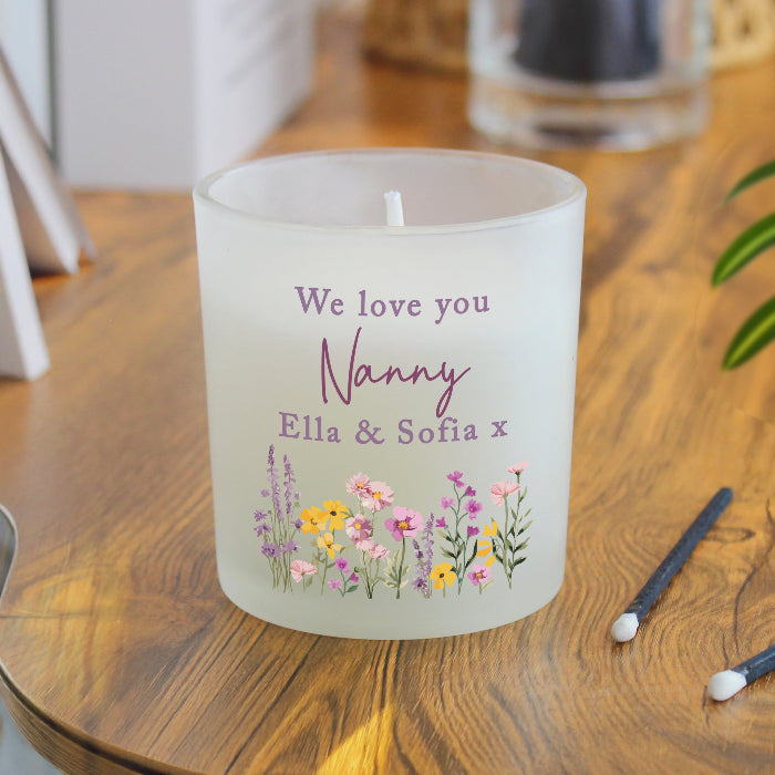 Personalised Mother’s Day Jar Candle - Wild Flower