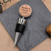Mummy's Magic Juice Wood Bottle Stopper