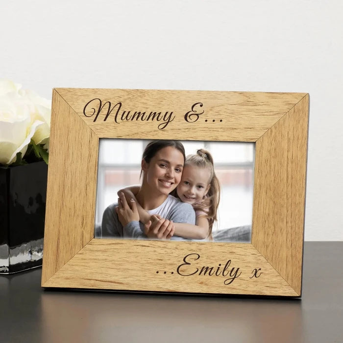 Personalised Mummy and Me Photo Frame | Mummy & Child Picture Frame