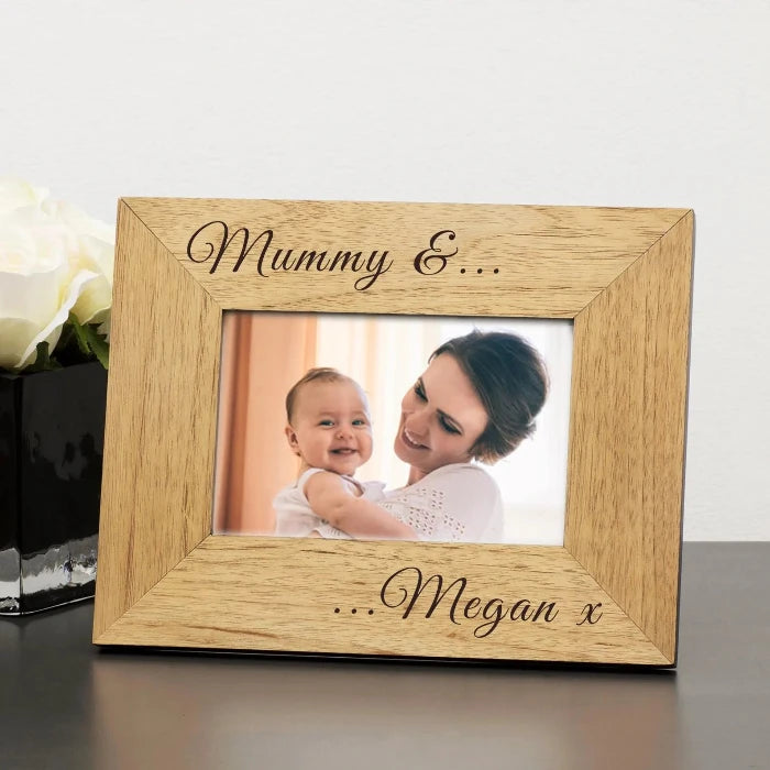Personalised Mummy and Me Photo Frame | Mummy & Child Picture Frame
