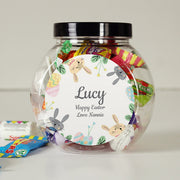 Personalised Easter Bunny Sweet Jar - Easter Gift