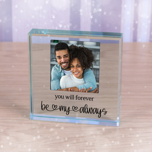 Be My Always Engagement Photo Glass Token Keepsake Gift