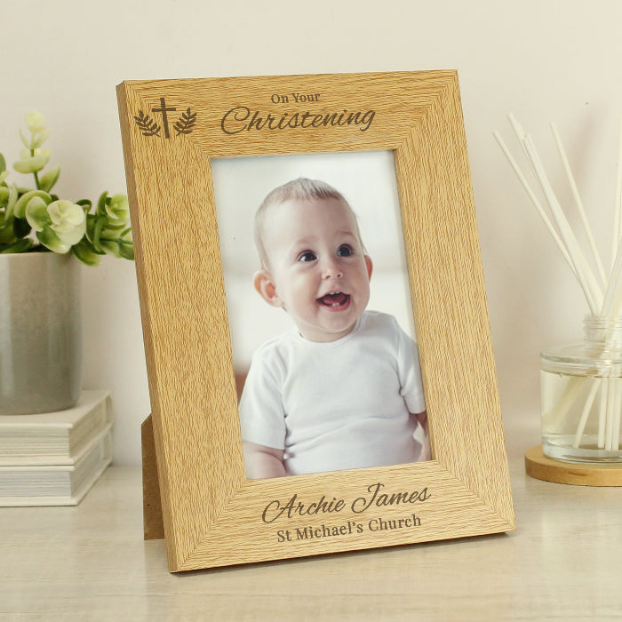 Personalised On Your Christening Photo Frame - 6x4