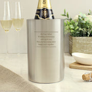 Engraved Any Message Wine Cooler Bucket