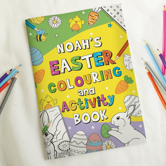 Personalised Easter Activity & Colouring Book | Easter Gift