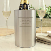 Engraved Any Message Wine Cooler Bucket