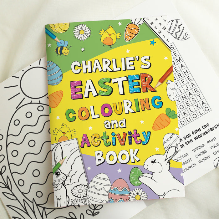 Personalised Easter Activity & Colouring Book | Easter Gift