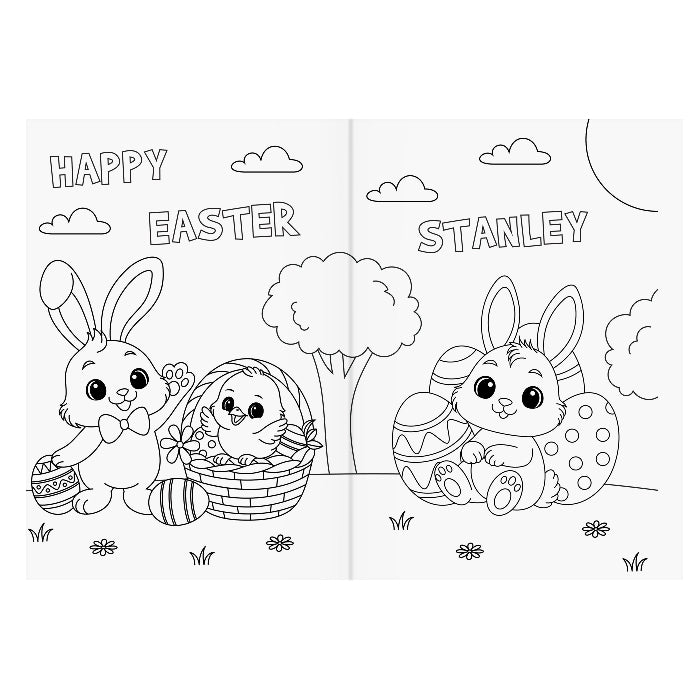 Personalised Easter Activity & Colouring Book | Easter Gift