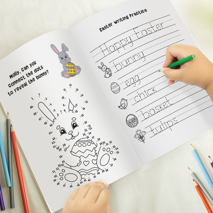 Personalised Easter Activity & Colouring Book | Easter Gift