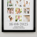 Personalised Wedding Black Multi Collage Photo Frame